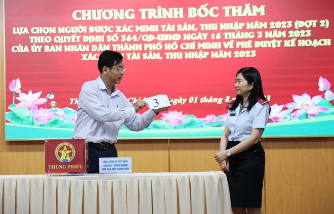 TP Hồ Chí Minh: Bốc thăm chọn cán bộ để xác minh tài sản