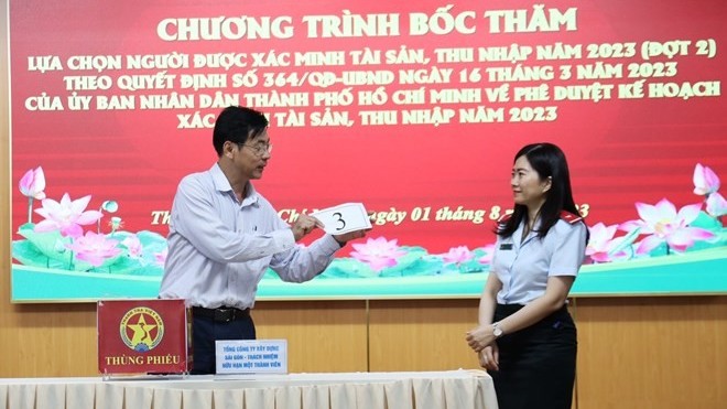 TP Hồ Chí Minh: Bốc thăm chọn cán bộ để xác minh tài sản