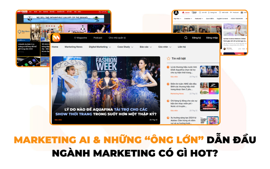 Marketing AI cùng những “ông lớn” dẫn đầu ngành Marketing có gì hot?