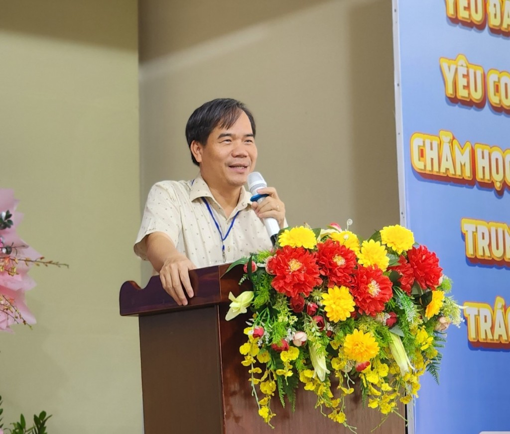 Ông Nguyễn Phúc Tăng, Phó Giám đốc Sở GD&ĐT thành phố Cần Thơ phát biểu tại chương trình.