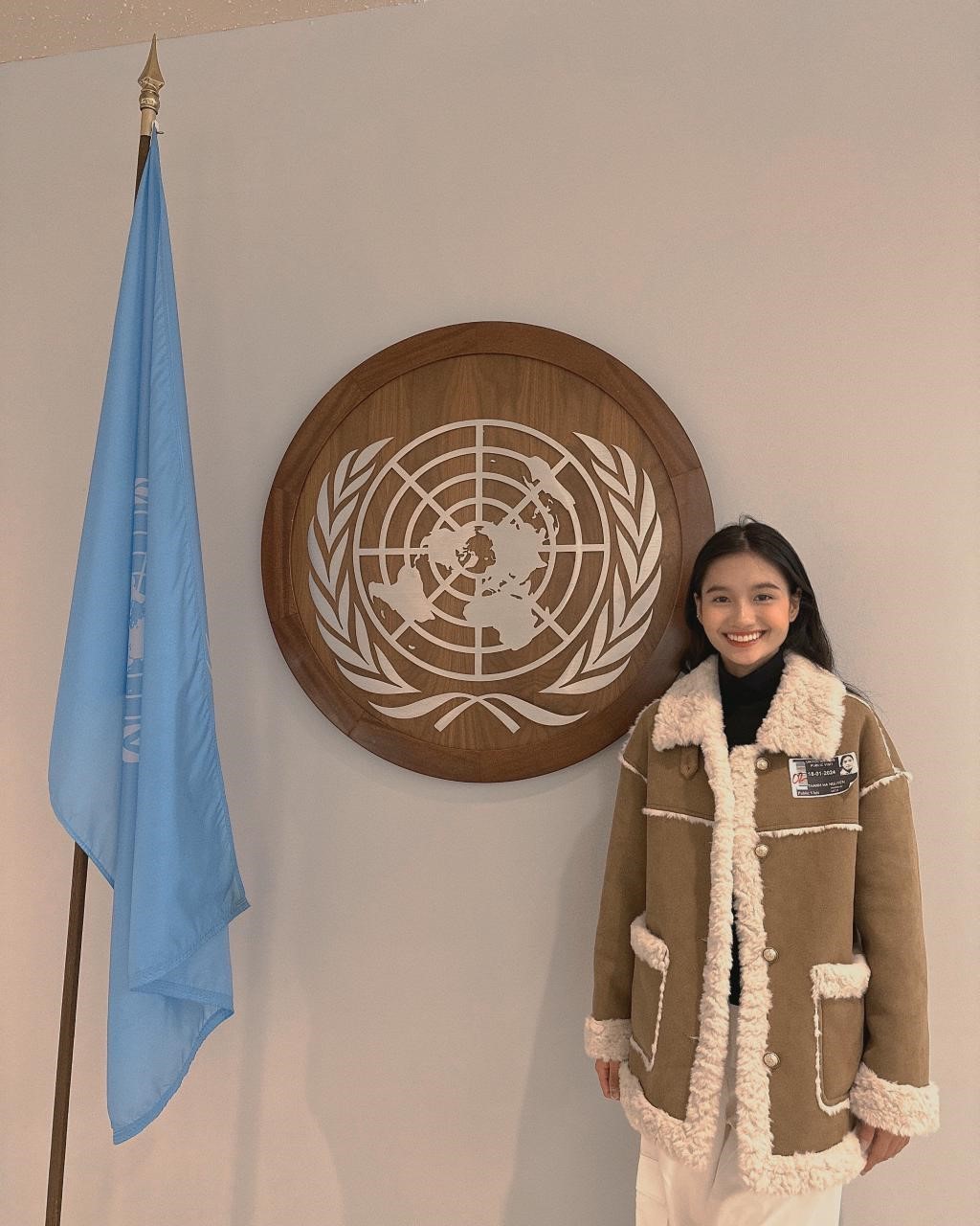 Hoa hậu Thanh Hà tại trụ sở Liên Hợp Quốc