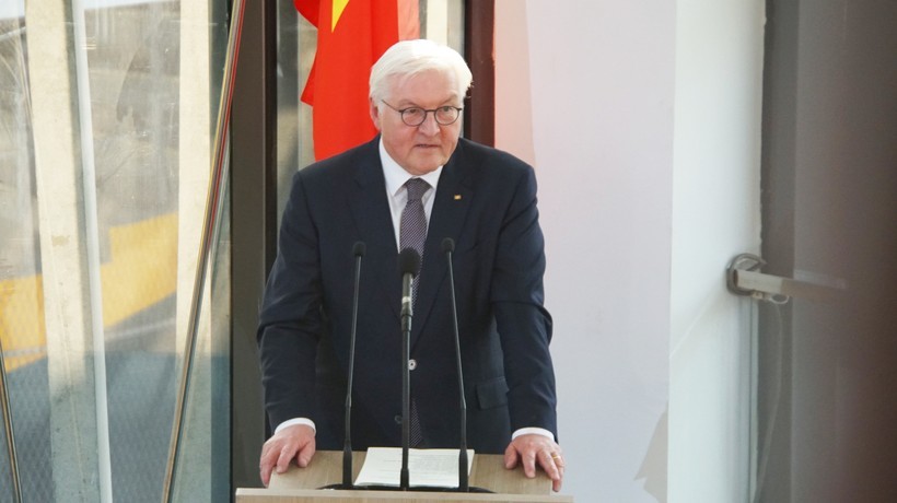 Tổng thống Frank- Walter Steinmeier phát biểu tại trường Đại học Việt Đức