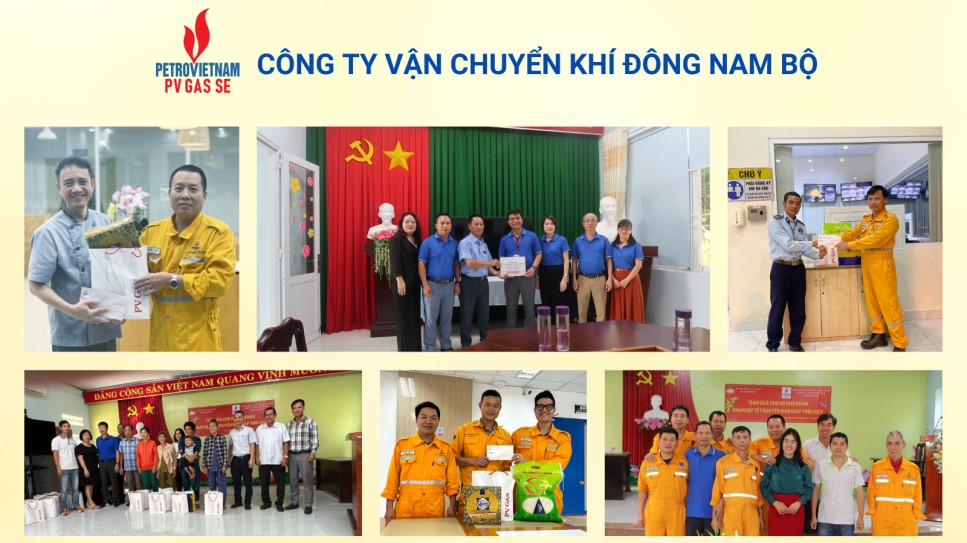 Tết đong đầy cùng “Hành trình yêu thương” của Công ty Vận chuyển khí Đông Nam Bộ