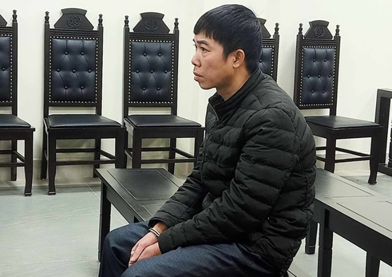 Bị cáo Nguyễn Văn Mạnh tại phiên tòa