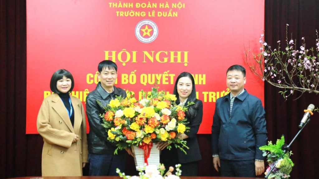 Đồng chí Nguyễn Thị Mai Hương được bổ nhiệm Hiệu trưởng Trường Lê Duẩn