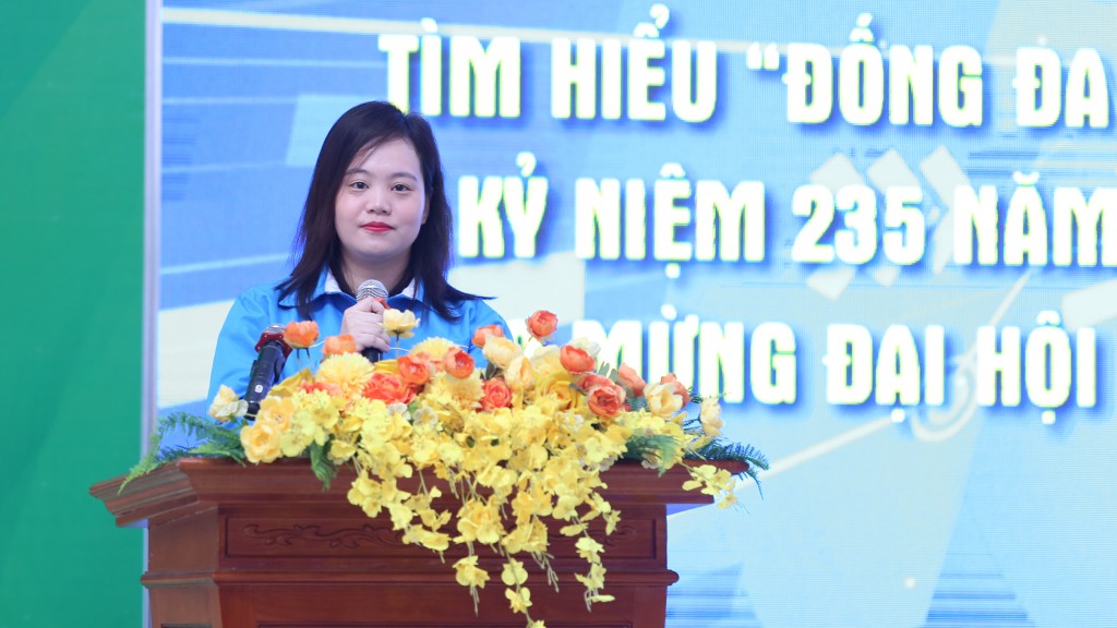 Ủy viên BCH Thành Đoàn, Bí thư Quận đoàn Đống Đa Nguyễn Thị Thanh Tâm