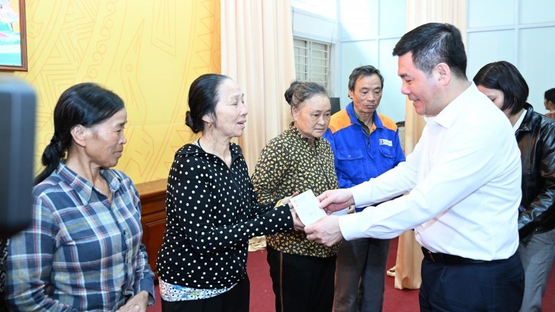 Bộ trưởng Bộ Công thương thăm, chúc Tết tại Thái Bình