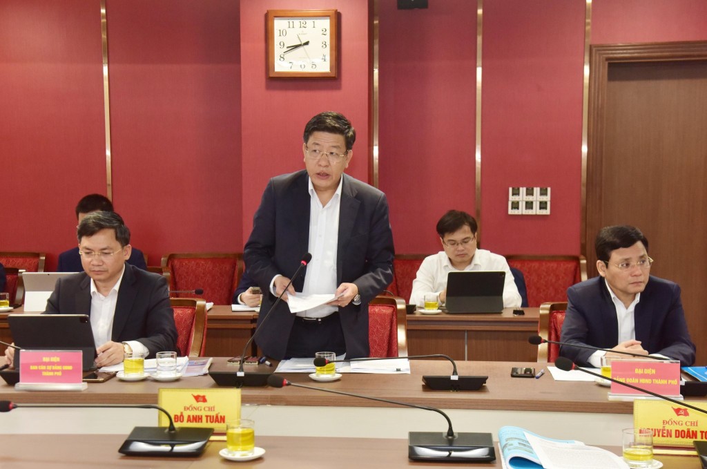 Phó Chủ tịch UBND thành phố Hà Nội Dương Đức Tuấn thông tin về nhiệm vụ điều chỉnh Quy hoạch chung Thủ đô Hà Nội đến năm 2045, tầm nhìn đến năm 2065