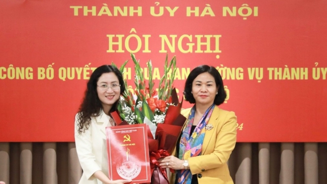 Bổ nhiệm bà Nguyễn Thị Huệ làm Phó Trưởng ban Dân vận Thành ủy