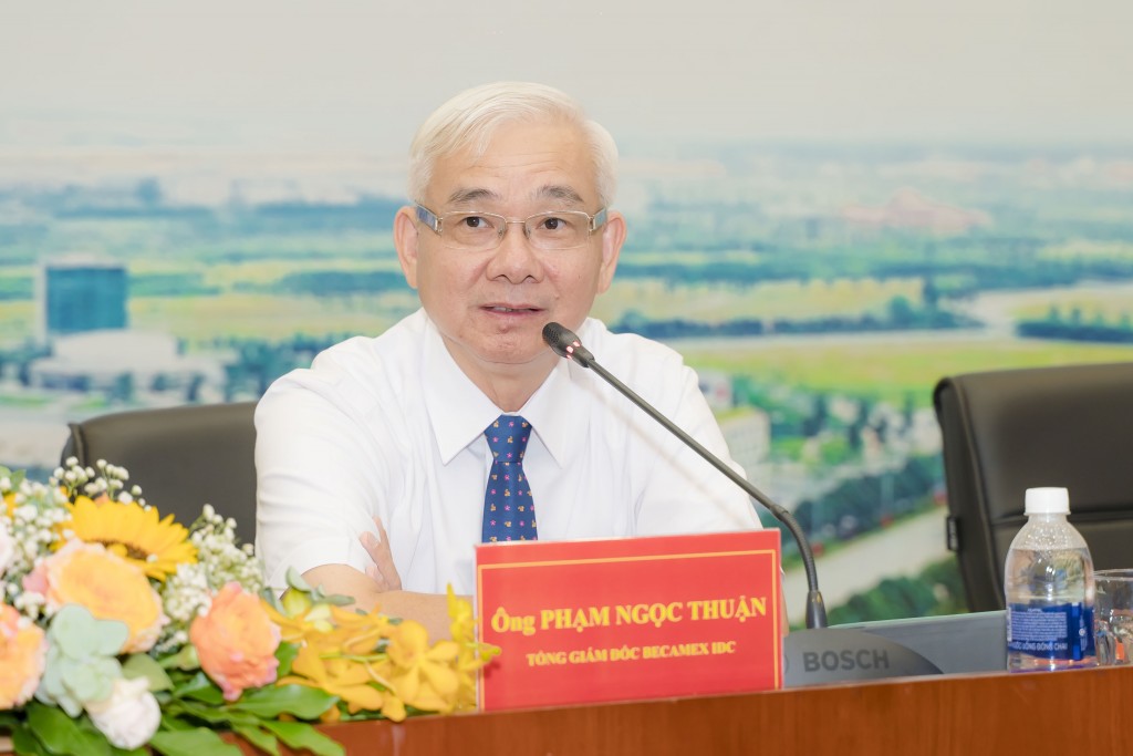 Ông Phạm Ngọc Thuận, Tổng Giám đốc Becamex IDC