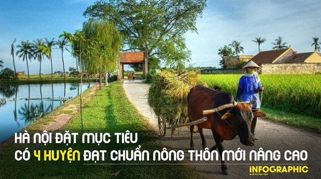 Hà Nội đặt mục tiêu có 4 huyện NTM nâng cao năm 2024