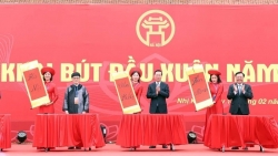 Chủ tịch nước Võ Văn Thưởng khai bút đầu Xuân tại Hà Nội