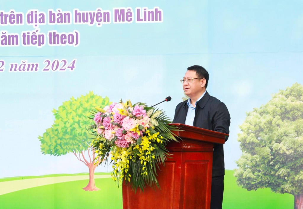 Huyện Mê Linh: Phấn đấu trồng mới 26.000 cây xanh