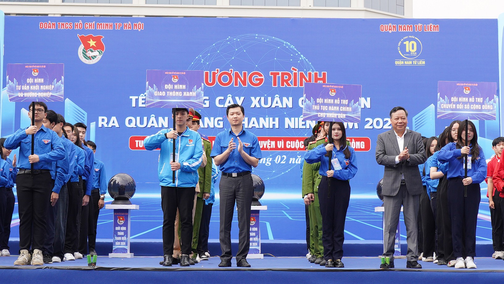 Hà Nội ra mắt 8 đội hình tình nguyện trong Tháng Thanh niên 2024