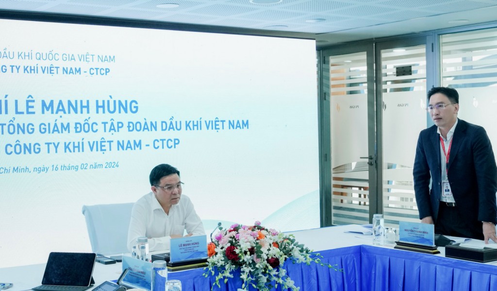 Chủ tịch HĐQT PV GAS Nguyễn Thanh Bình báo cáo về chiến lược phát triển