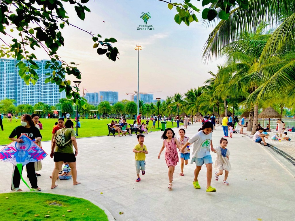 Không gian xanh tại Vinhomes Grand Park như “kho báu” cho hành trình trưởng thành của trẻ