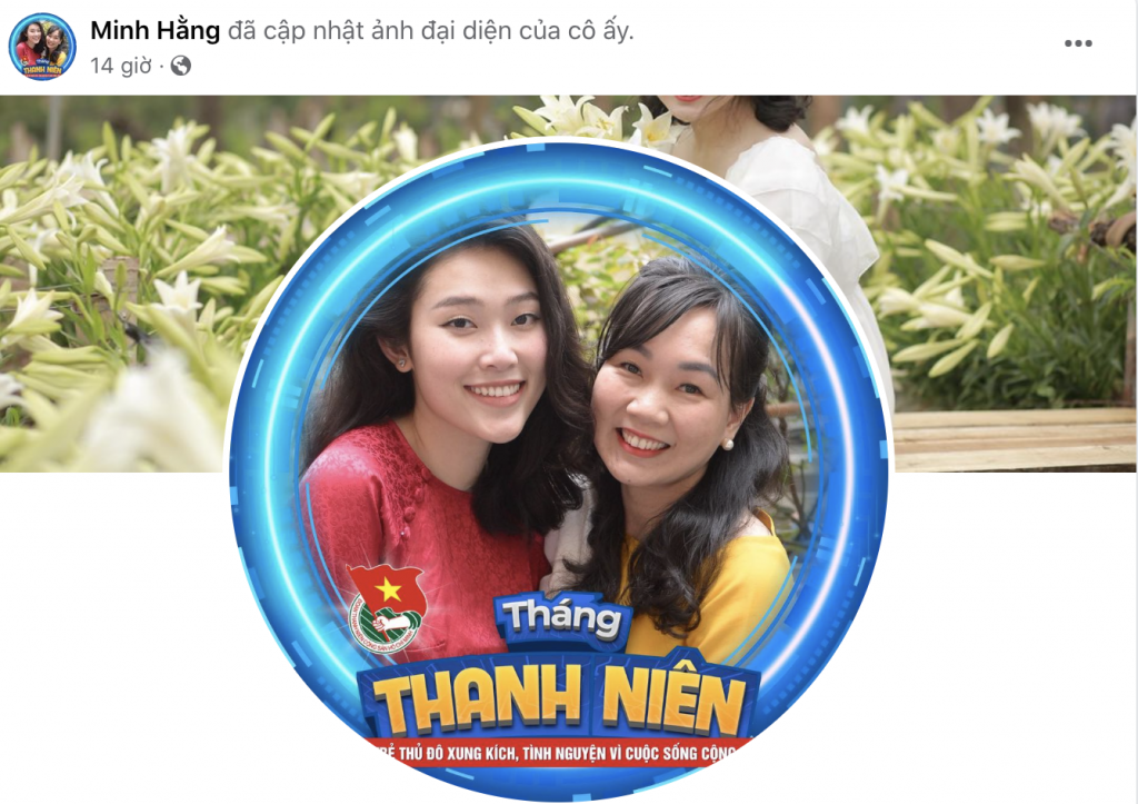 Bạn trẻ thay ảnh đại diện chào Tháng Thanh niên