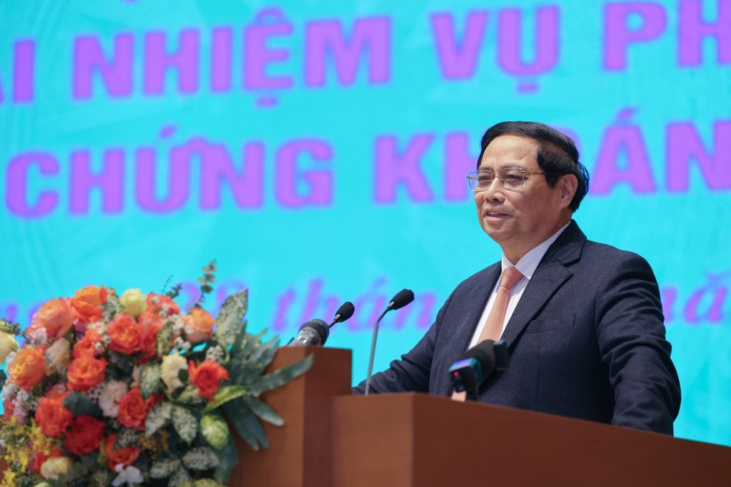 Thủ tướng điểm lại một số dấu mốc quan trọng của TTCK Việt Nam - Ảnh: VGP/Nhật Bắc