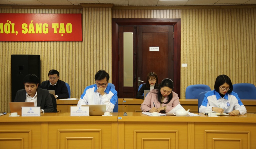 Các đồng chí trong Ban Thư ký Hội Sinh viên Việt Nam