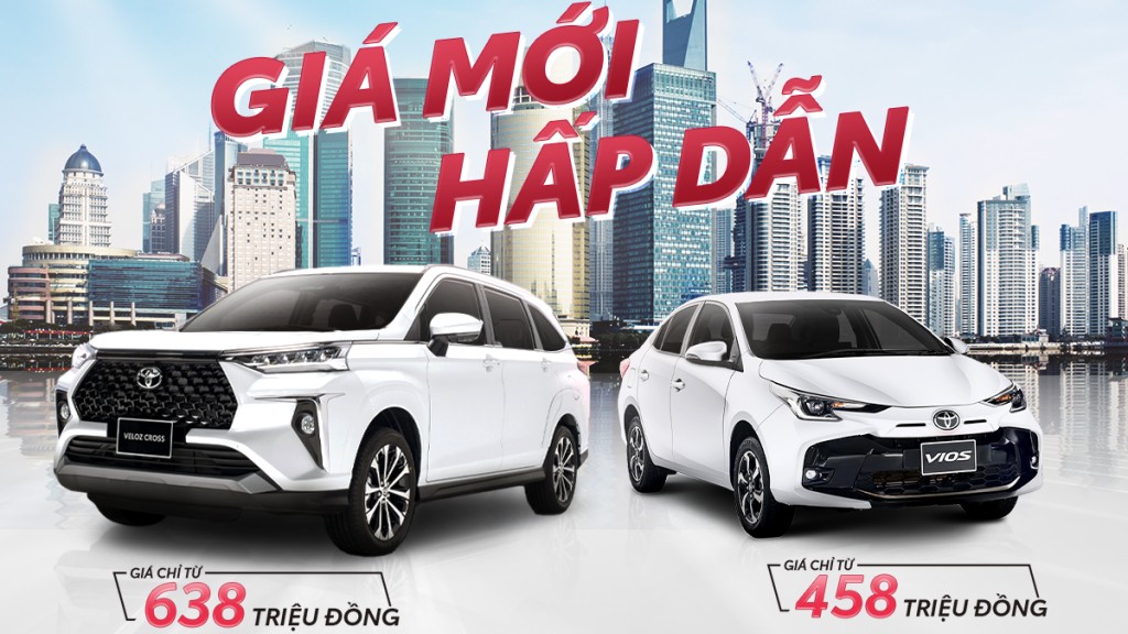 Mức giá mới cho một số mẫu xe Toyota tại Việt Nam