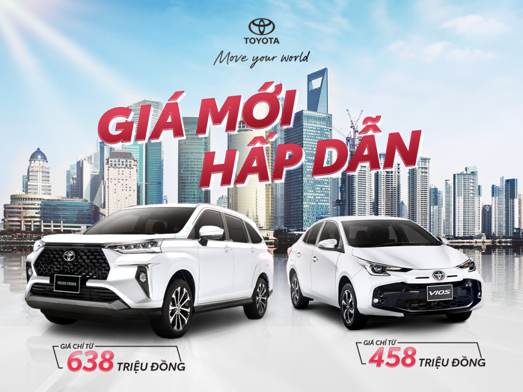 Mức giá mới cho một số mẫu xe Toyota tại Việt Nam