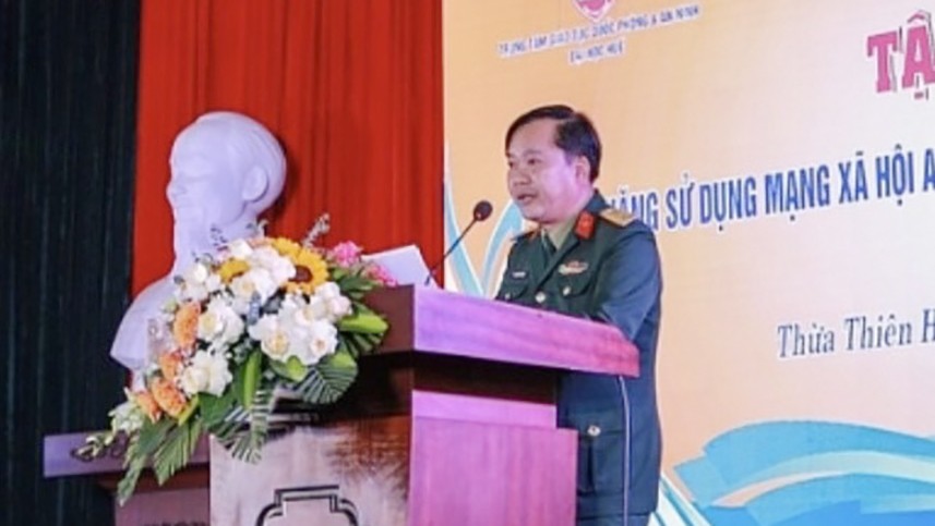 Thượng tá Nguyễn Xuân Thiện, PGĐ Trung tâm ANQP - ĐH Huế.