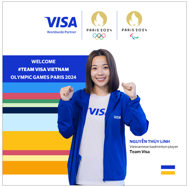 Ngôi sao cầu lông Nguyễn Thùy Linh góp mặt với vai trò thành viên Team Visa tại Thế vận hội mùa hè Olympics Paris 2024