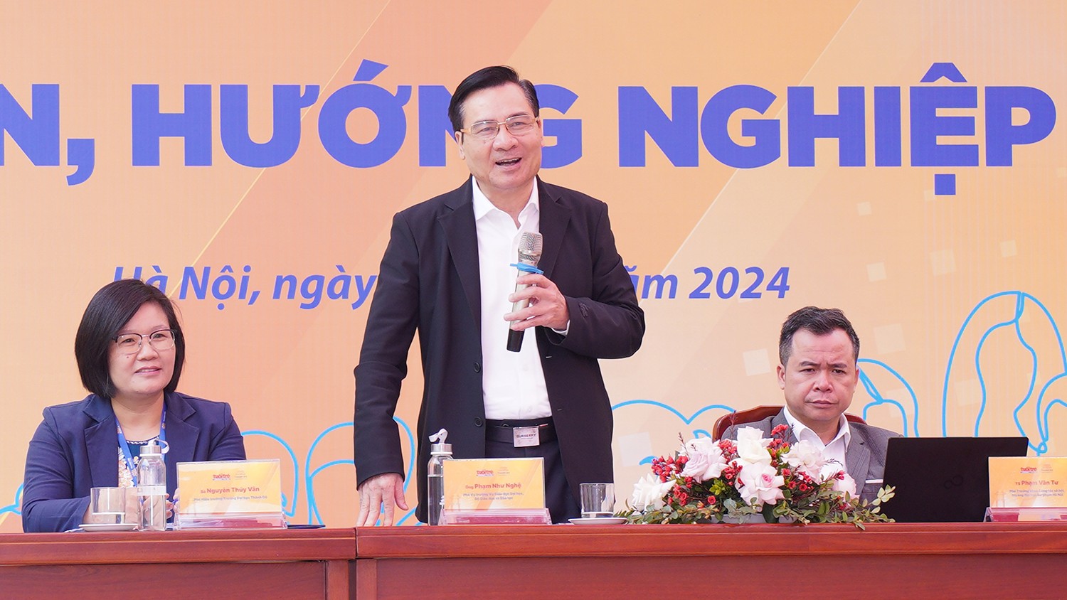 TS Phạm Như Nghệ - Phó Vụ trưởng Vụ Giáo dục Đại học, Bộ Giáo dục và Đào tạo chia sẻ tại chương trình