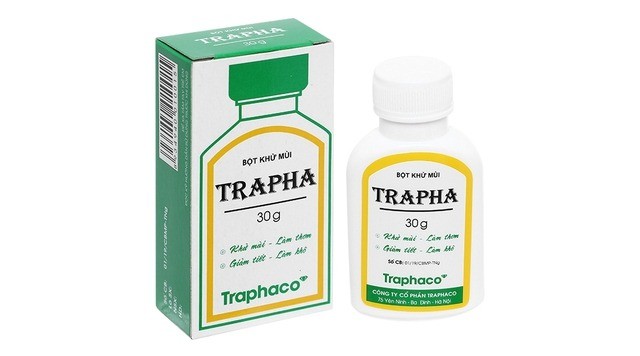 Sản phẩm bột khử mùi Trapha 30g bị đình chỉ lưu hành, thu hồi và tiêu hủy trên toàn quốc.
