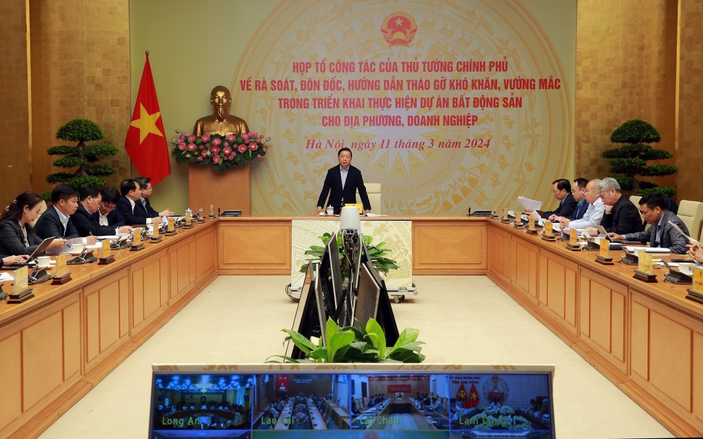 Phó Thủ tướng Trần Hồng Hà mong muốn, các DN, nhà đầu tư BĐS đưa ra những sản phẩm có giá bán phù hợp, bảo đảm chất lượng, thiết kế, thẩm mỹ và mức lợi nhuận hợp lý, hài hoà lợi ích với Nhà nước, người dân - Ảnh: VGP/Minh Khôi