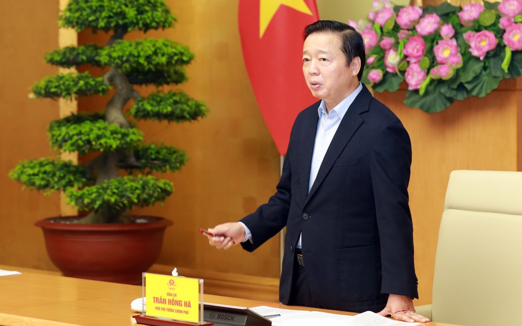 Phó Thủ tướng Trần Hồng Hà: Việc giải quyết các kiến nghị của DN, địa phương phải có địa chỉ, thời hạn cụ thể. Bộ, ngành nào chịu trách nhiệm, bao giờ hoàn thành - Ảnh: VGP/Minh Khôi