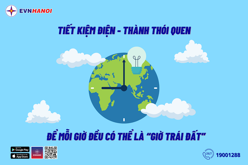 Tiết kiệm điện để mỗi giờ đều có thể là “Giờ Trái đất”