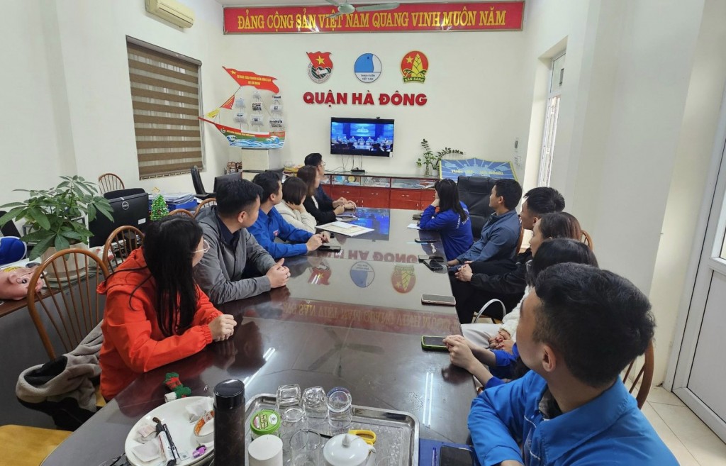 Điểm cầu trực tuyến tại quận Hà Đông, Hà Nội