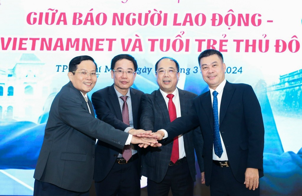 Báo Tuổi trẻ Thủ đô ký kết hợp tác báo Vietnamnet, Người Lao động