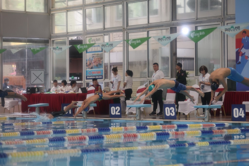 522 học sinh tranh tài môn Bơi tại Hội khỏe Phù Đổng Hà Nội