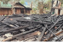Quế Phong (Nghệ An): Cháy nhà sàn thiệt hại khoảng 500 triệu đồng