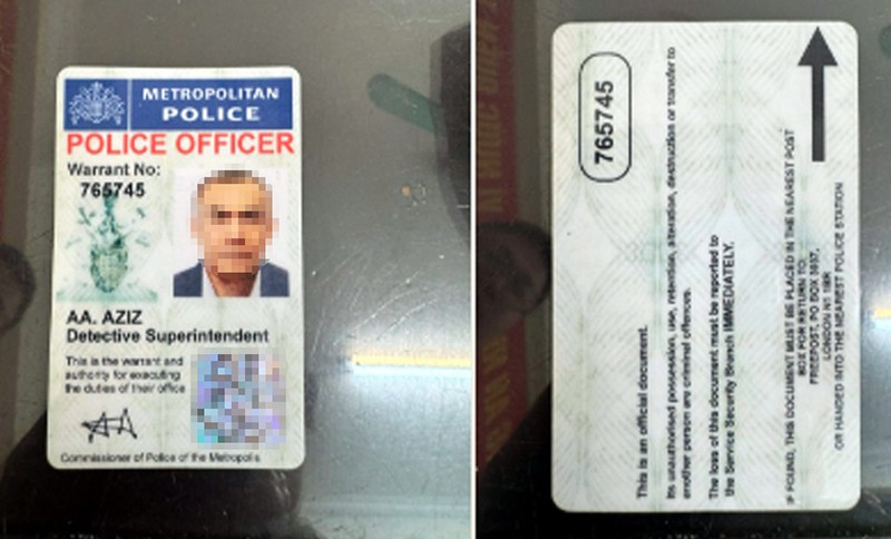 Đối tượng khai nhận, tấm thẻ Interpol được làm ở Bangkok (Thái Lan) với giá 500Bath