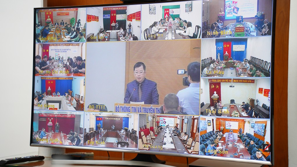 Thứ trưởng Bộ Thông tin và Truyền thông Nguyễn Thanh Lâm phát biểu tại Lễ phát động 