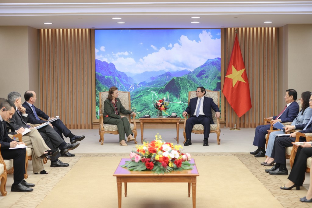 Thủ tướng Phạm Minh Chính khẳng định Việt Nam luôn coi trọng quan hệ hữu nghị truyền thống và Đối tác toàn diện với Argentina - Ảnh: VGP/Nhật Bắc