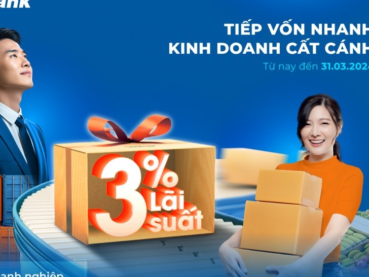 Vay vốn siêu ưu đãi với lãi suất chỉ từ 3% tại Sacombank