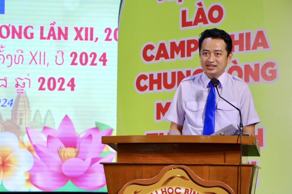 Anh Lê Tuấn Anh, Phó Bí thư Thường trực Tỉnh Đoàn, Chủ tịch Hội Sinh viên Việt Nam tỉnh Bình Dương chia sẻ tại chương trình Anh Lê Tuấn Anh, Phó Bí thư Thường trực Tỉnh Đoàn, Chủ tịch Hội Sinh viên Việt Nam tỉnh Bình Dương chia sẻ tại chương trình