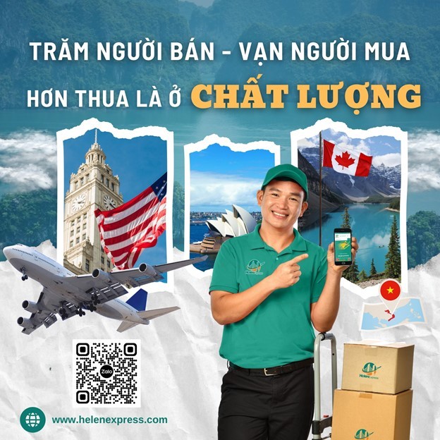 Nếu bạn đang tìm một đối tác vận chuyển uy tín gửi hàng đi nước ngoài, liên hệ ngay với Helen Express – công ty vận chuyển trong Top đầu Việt Nam với gần 9 năm kinh nghiệm!