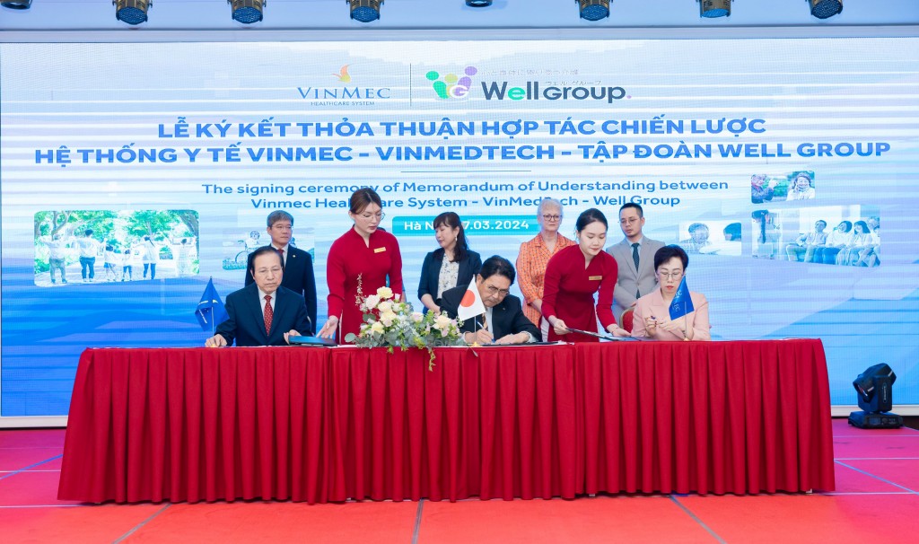  Tập đoàn Vingroup ký kết thỏa thuận hợp tác với Tập đoàn Y tế Well Group (Nhật Bản) 