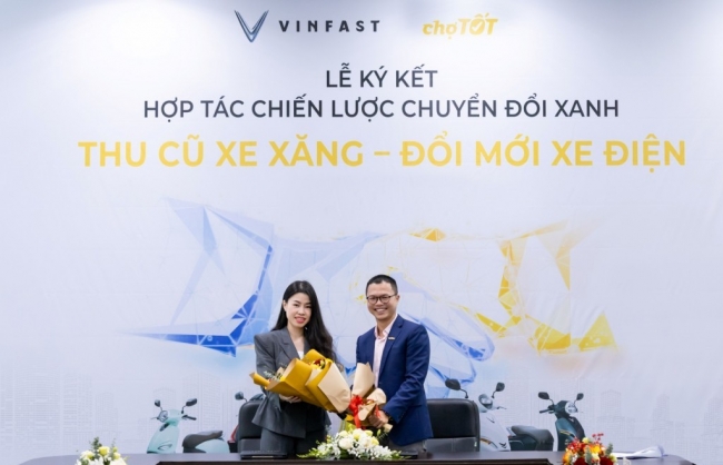 VinFast hợp tác cùng Chợ Tốt, thu cũ xe xăng - đổi mới xe máy điện