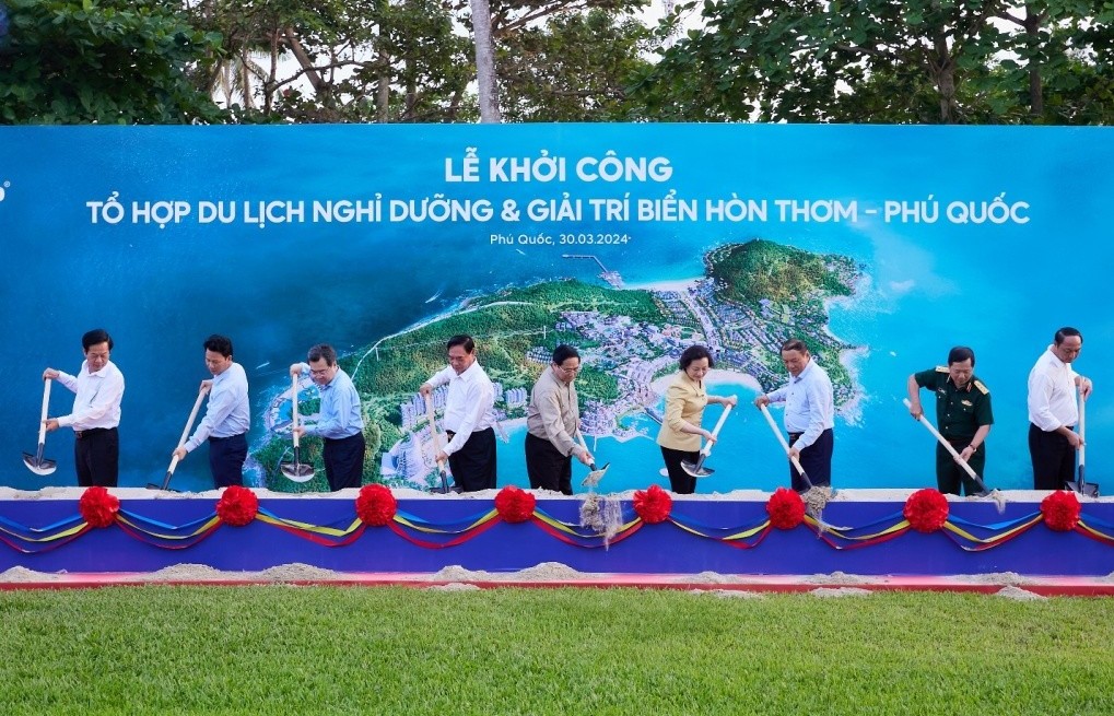 Sun Group khởi công tổ hợp du lịch nghỉ dưỡng và giải trí biển Hòn Thơm quy mô 50 nghìn tỷ đồng