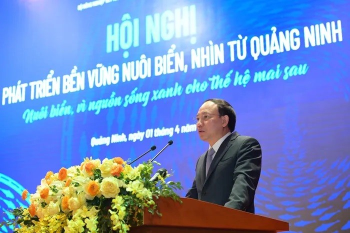 Bí thư tỉnh ủy Quảng Ninh Nguyễn Xuân Ký phát biểu tại hội nghị.