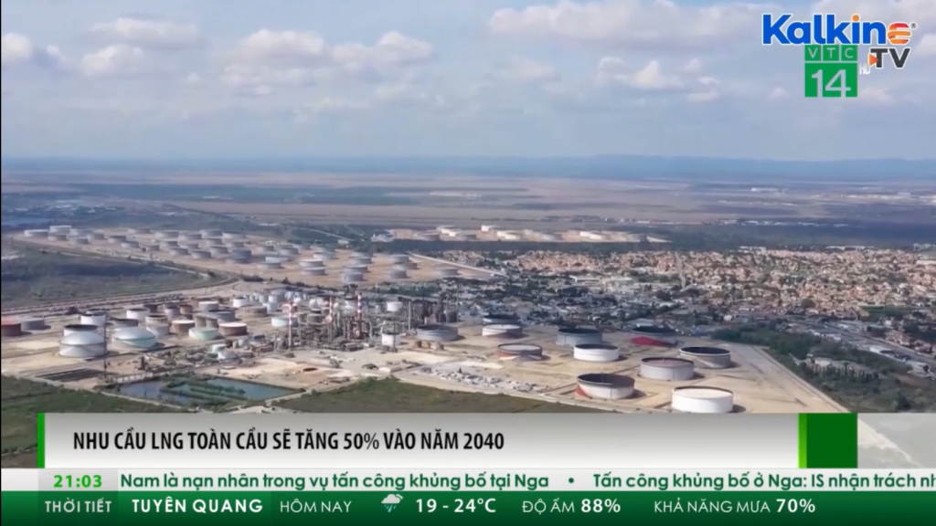 Nhu cầu LNG toàn cầu sẽ tăng 50% vào năm 2040