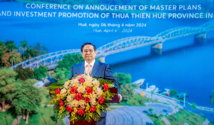 Thủ tướng Phạm Minh Chính dự công bố quy hoạch Thừa Thiên - Huế