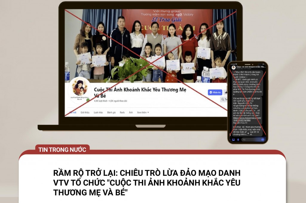 Rầm rộ chiêu trò lừa đảo mạo danh VTV tổ chức cuộc thi ảnh