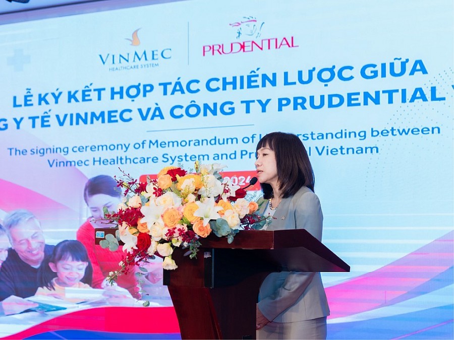 Bà Nguyễn Thanh Hà – Phó Tổng Giám đốc Giao dịch bảo hiểm của Prudential Việt Nam